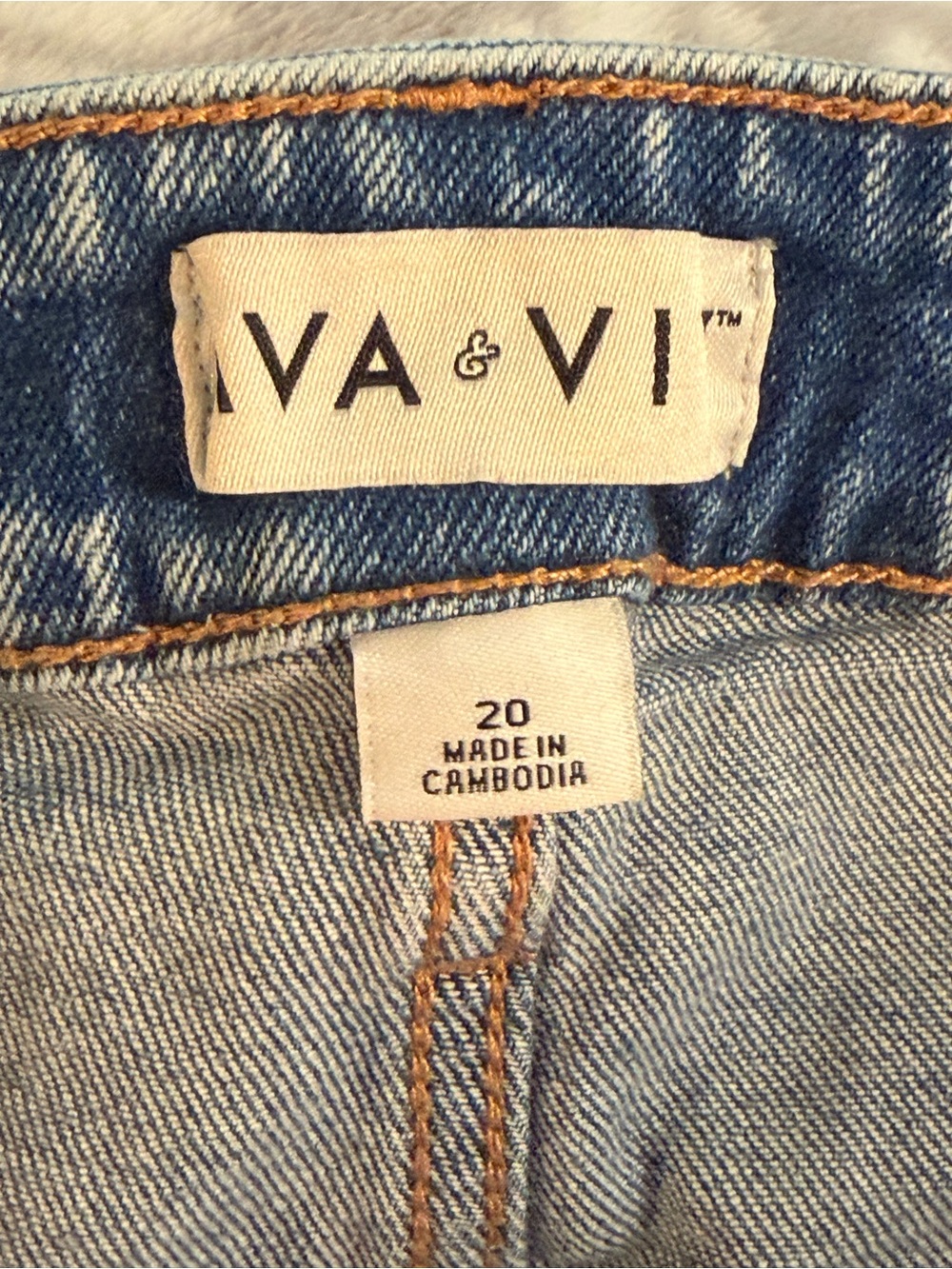 Ava & Viv Light Blue Denim Shorts NWT - Picture 5 of 8